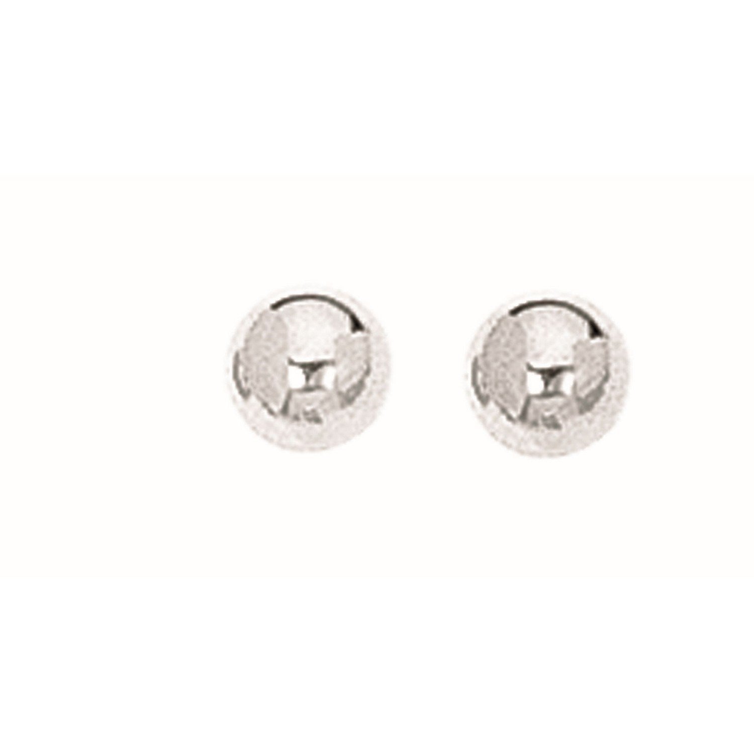 Sterling Silver Ball Stud Earrings (5.00 mm)