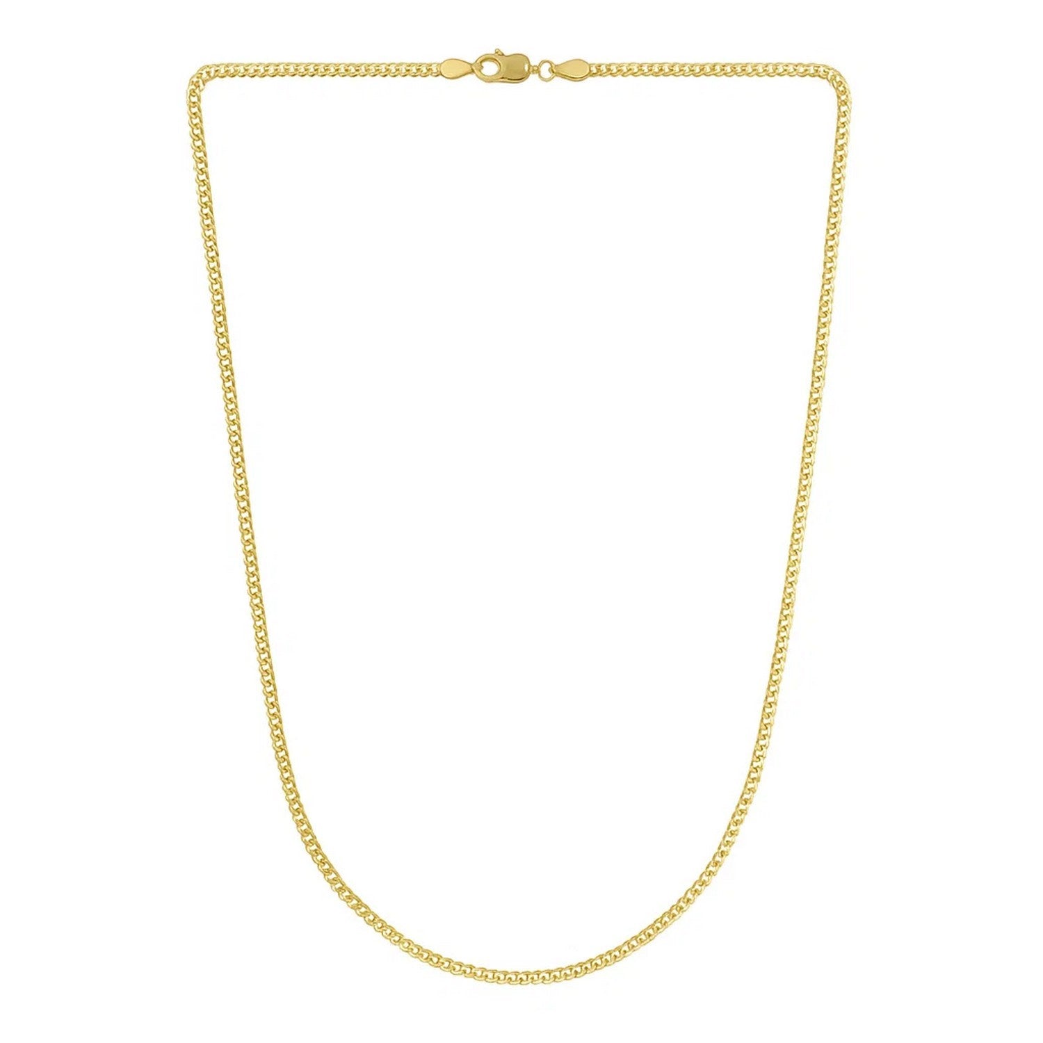 14k Yellow Gold Light Gourmette Chain (2.20 mm)