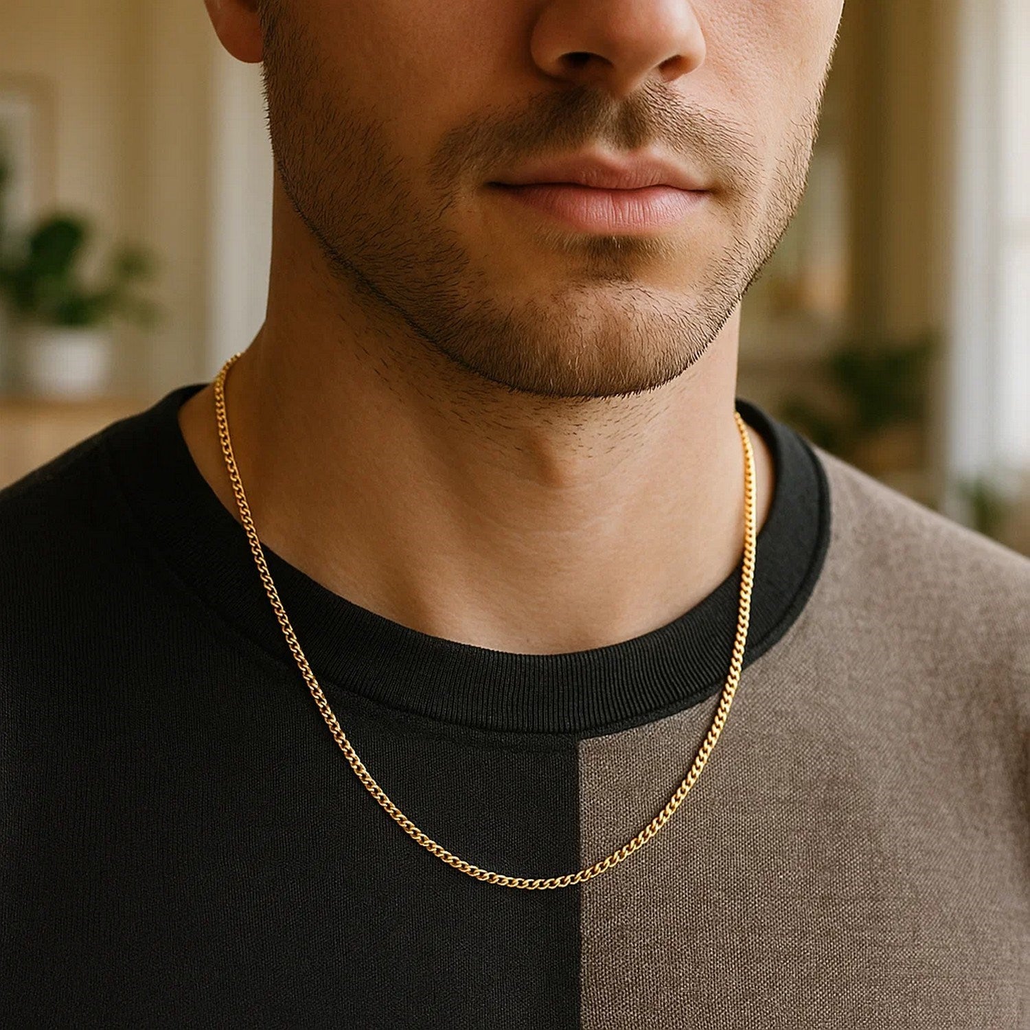 14k Yellow Gold Light Gourmette Chain (2.20 mm)