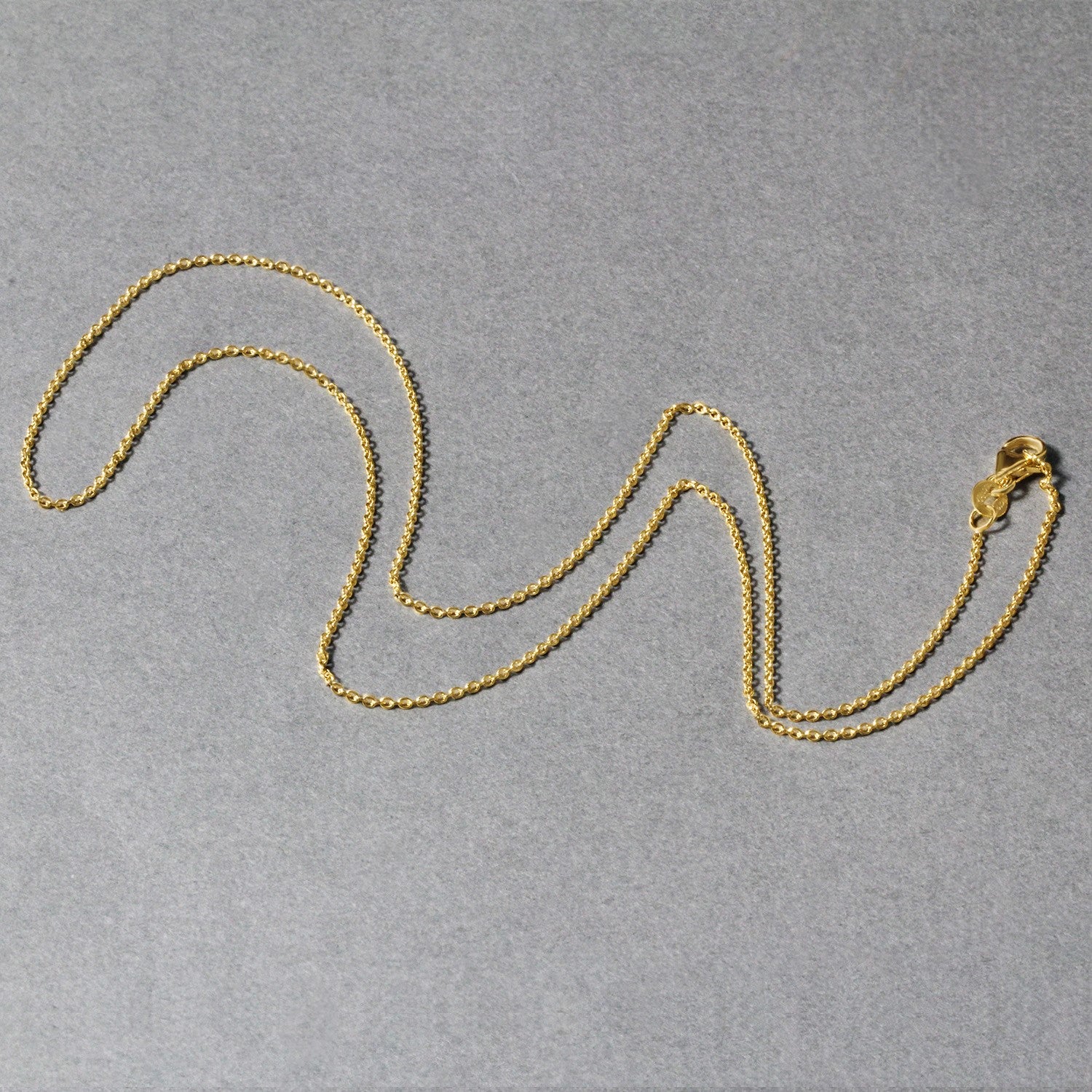 14k Yellow Gold Oval Cable Link Chain (1.10 mm)