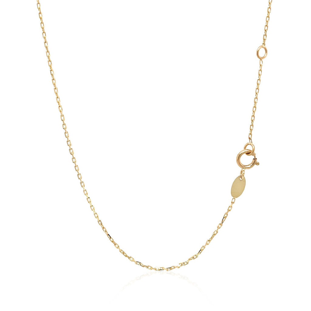 14k Tri-Color Gold Rosary Chain Necklace
