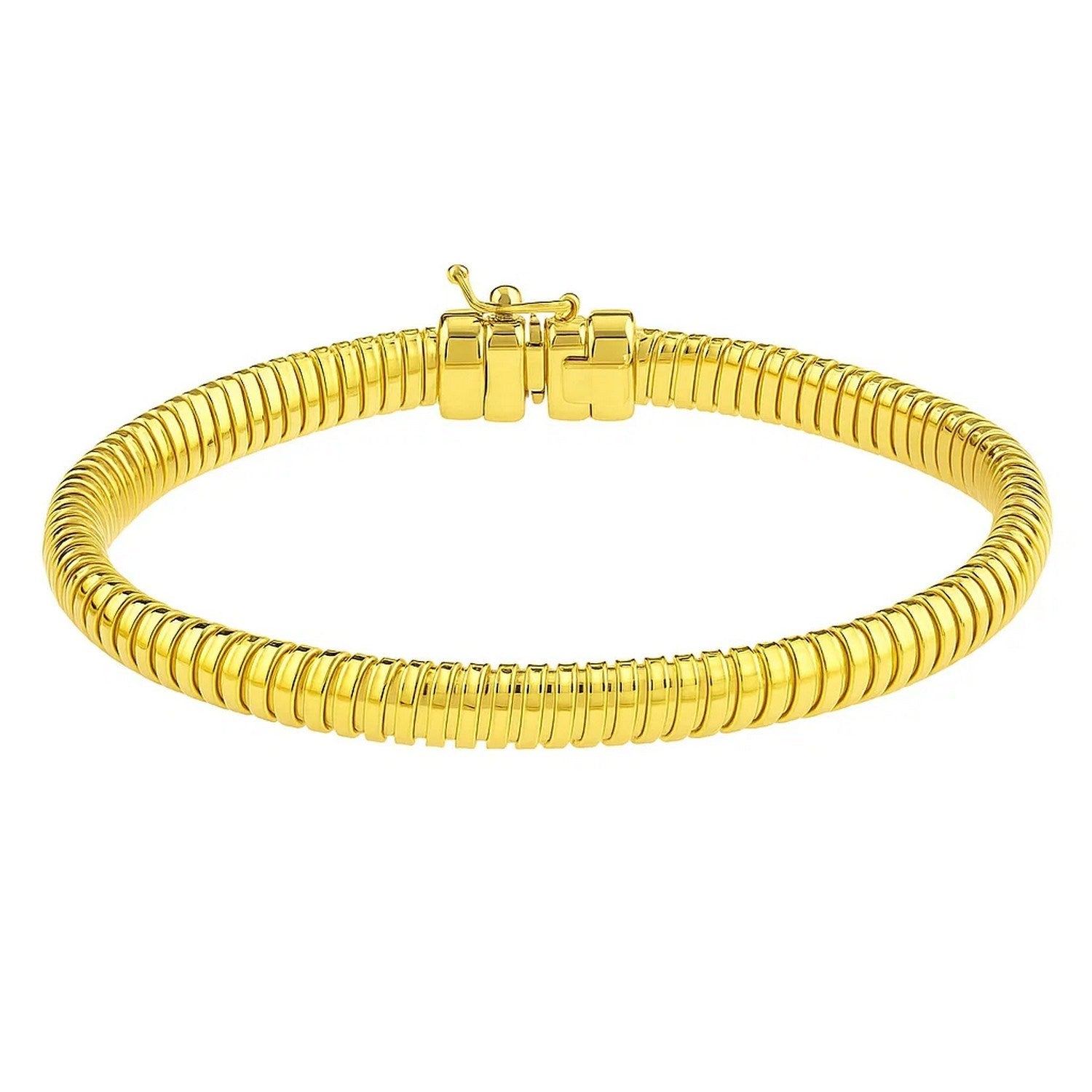 Tubogas Bracelet  in 14K Yellow Gold (5.00 mm)