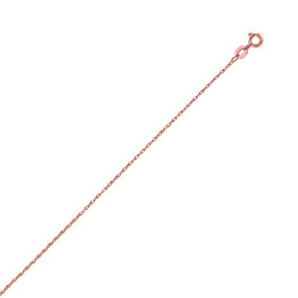 14k Yellow Gold Machine Rope Chain (0.85 mm)