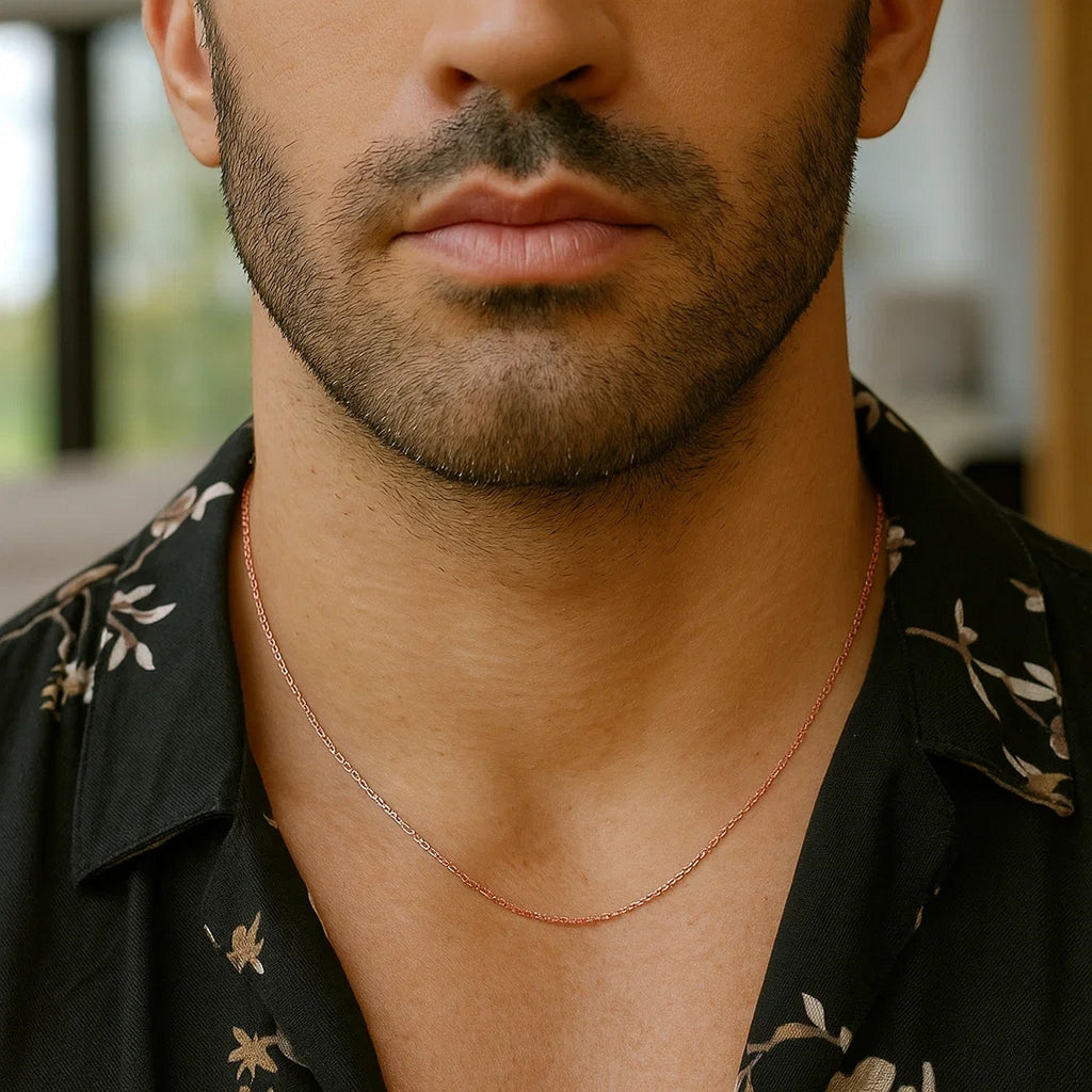 14k Yellow Gold Machine Rope Chain (0.85 mm)