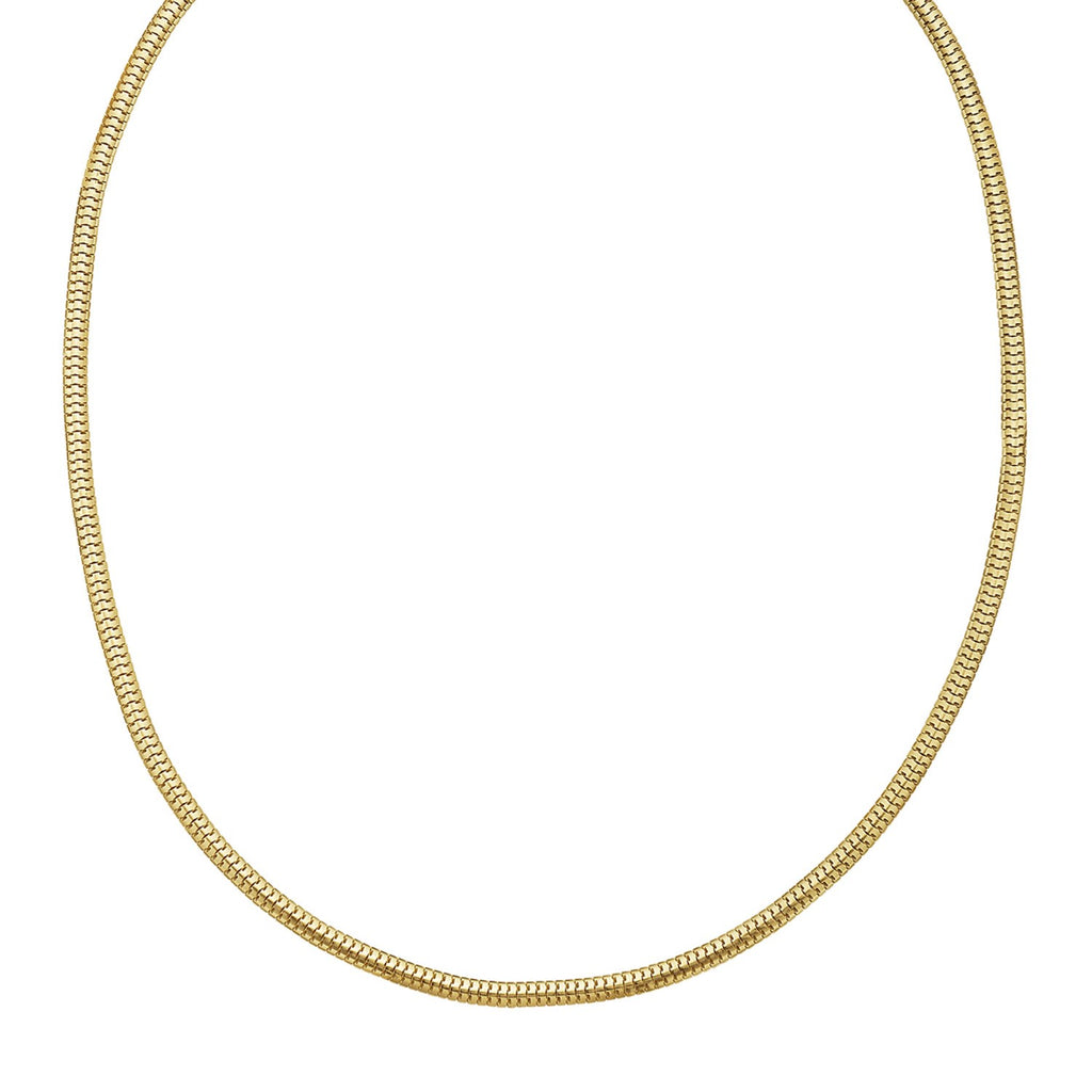 14K Yellow Gold Lite Oval Snake Chain (3.30 mm)
