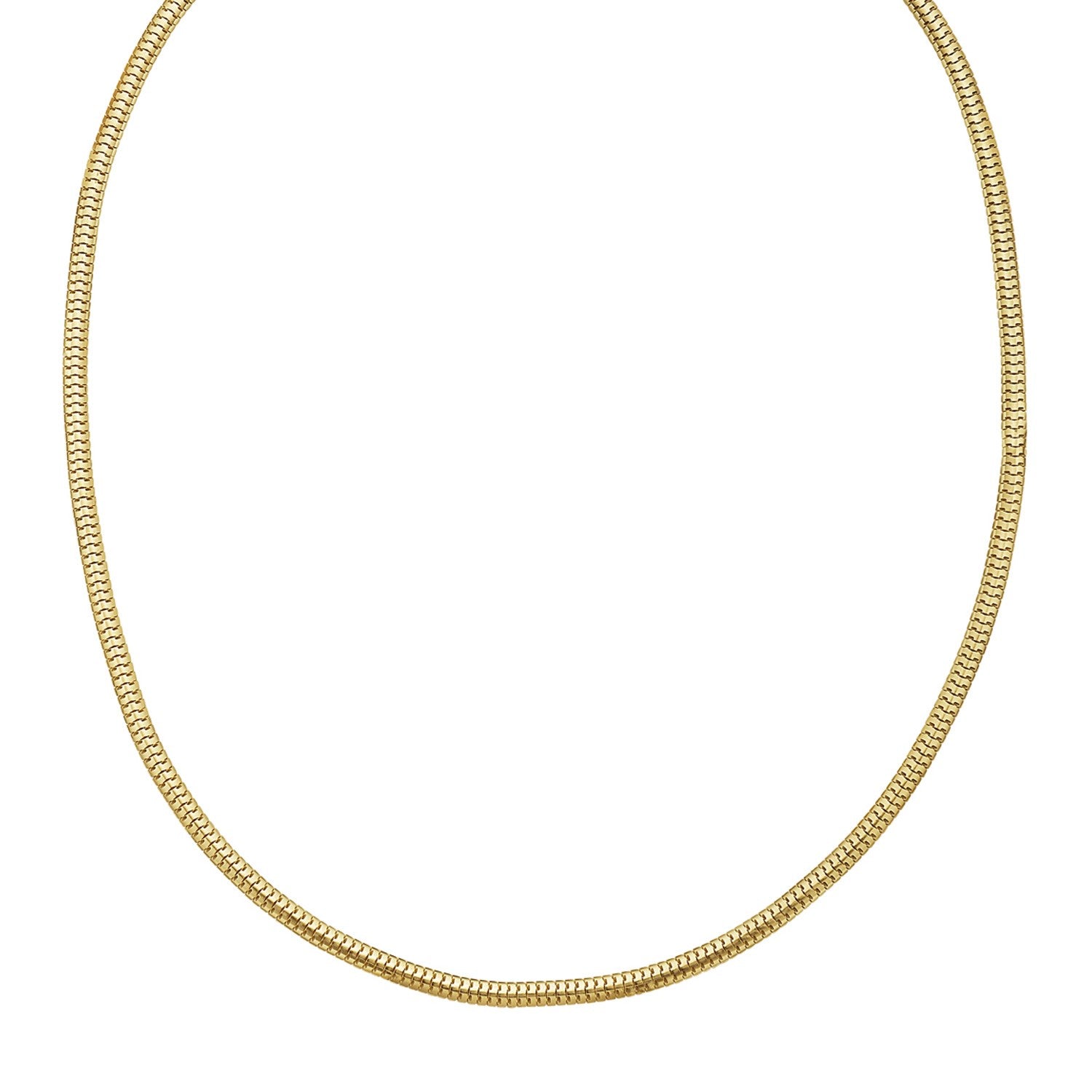 14K Yellow Gold Lite Oval Snake Chain (3.30 mm)