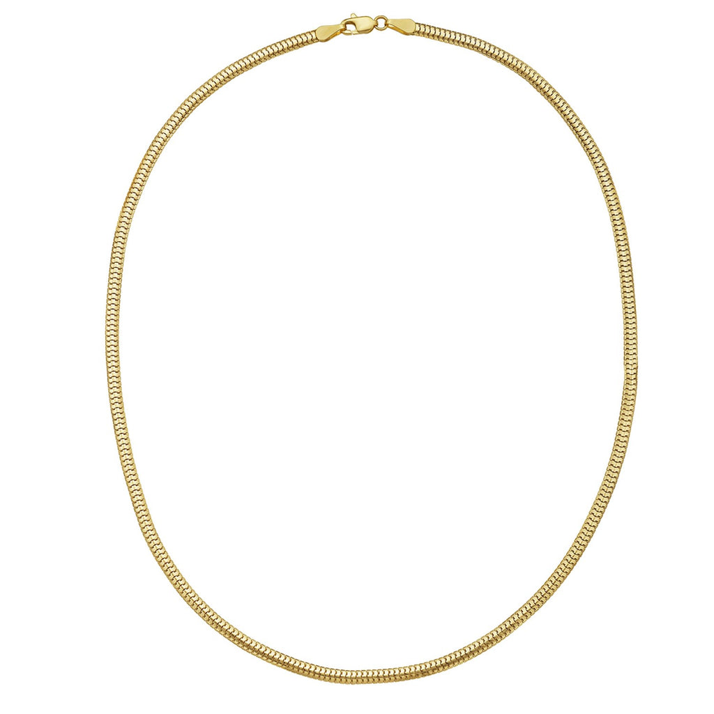 14K Yellow Gold Lite Oval Snake Chain (3.30 mm)