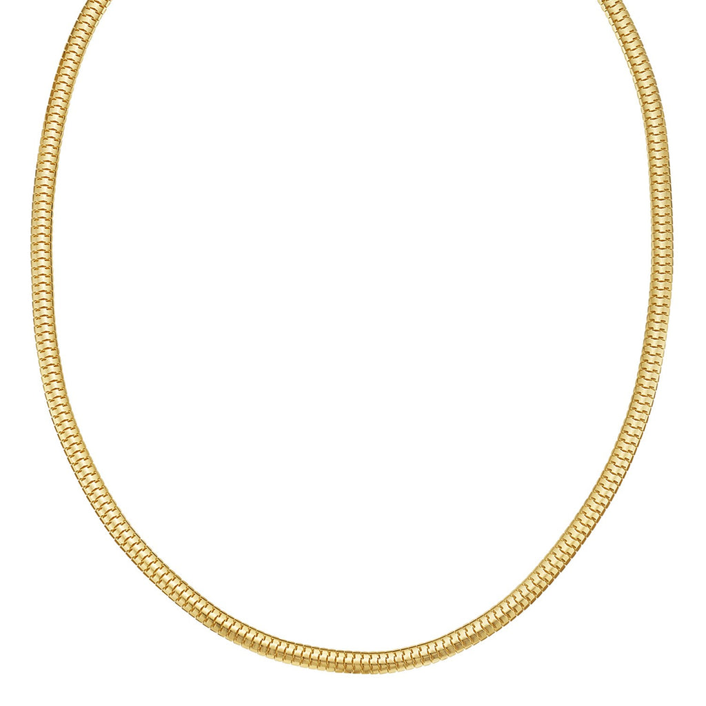 14K Yellow Gold Lite Oval Snake Chain (4.50 mm)