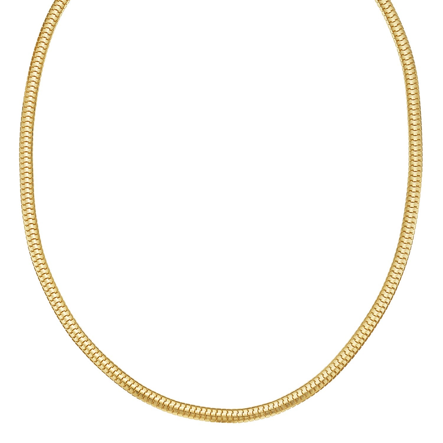 14K Yellow Gold Lite Oval Snake Chain (4.50 mm)