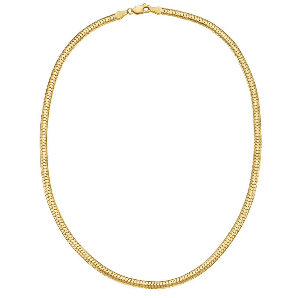 14K Yellow Gold Lite Oval Snake Chain (4.50 mm)