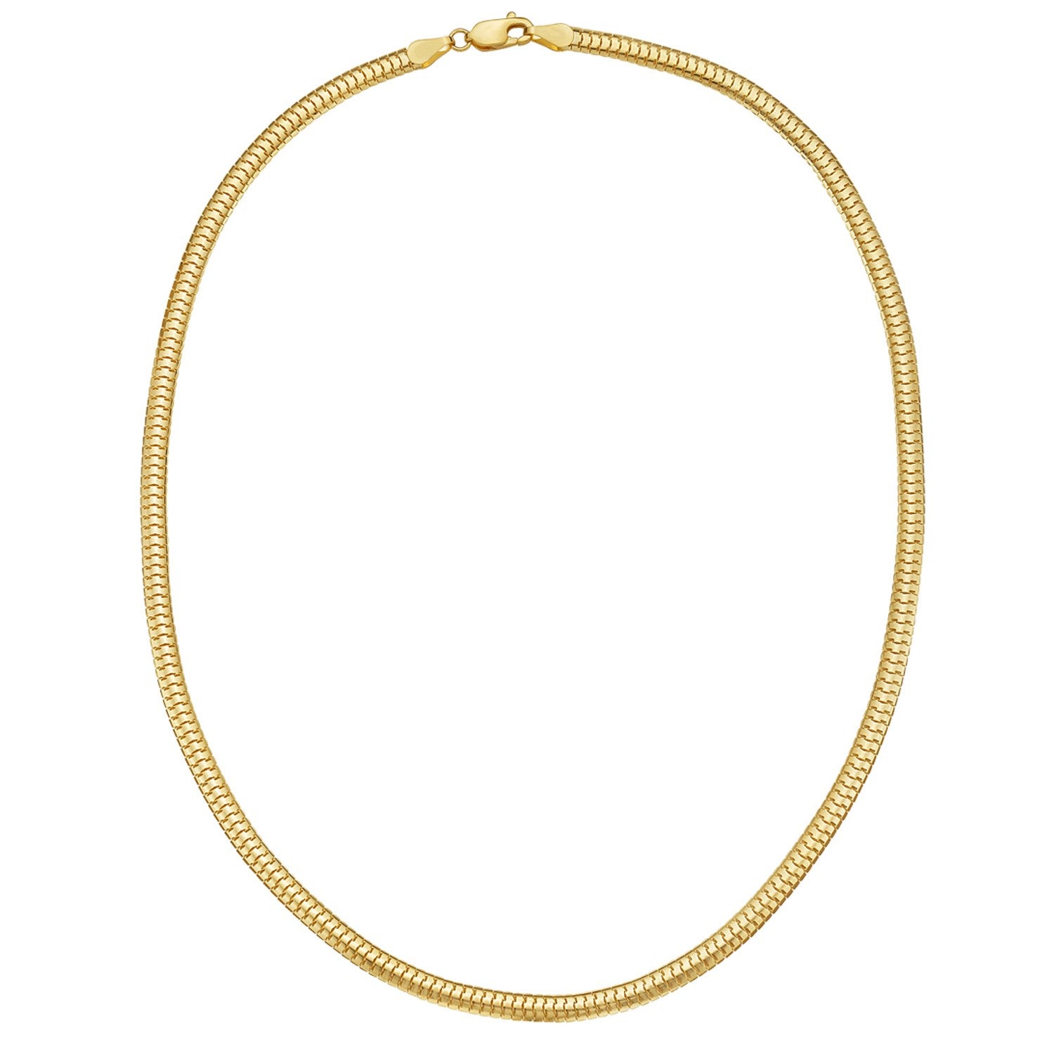 14K Yellow Gold Lite Oval Snake Chain (4.50 mm)