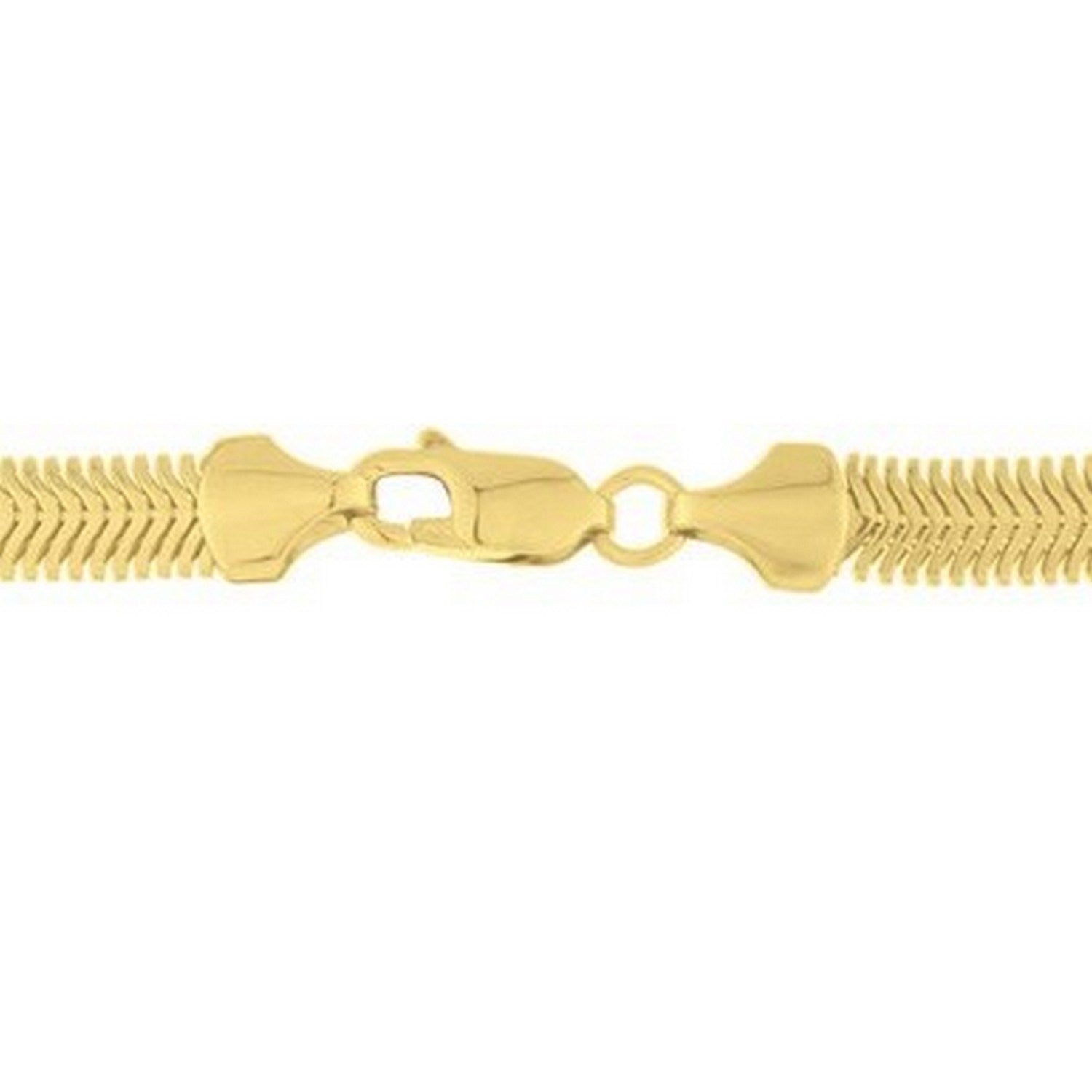 14K Yellow Gold Oval Snake Chain (3.30 mm)