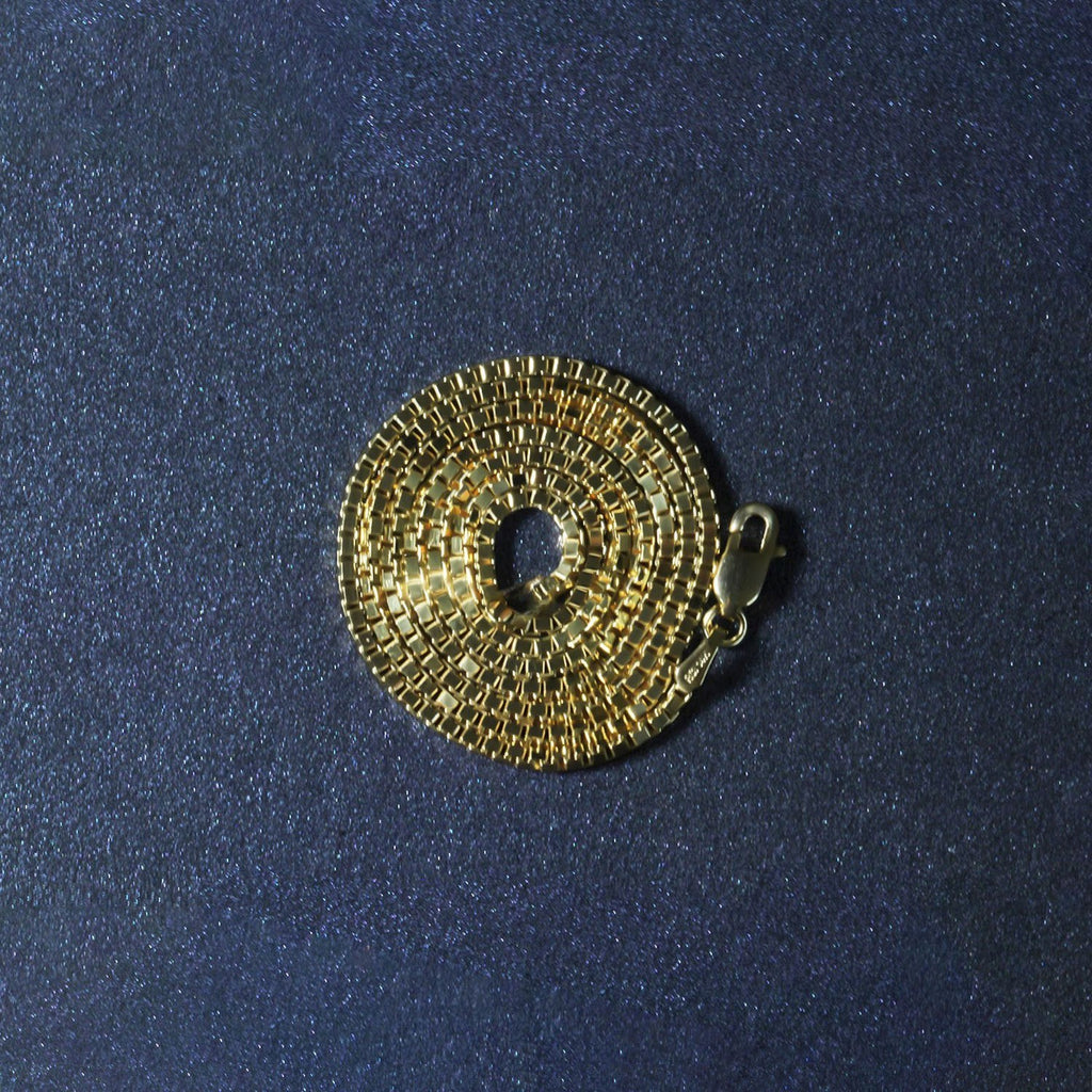 14k Yellow Gold Semi Solid Box Chain (1.80 mm)