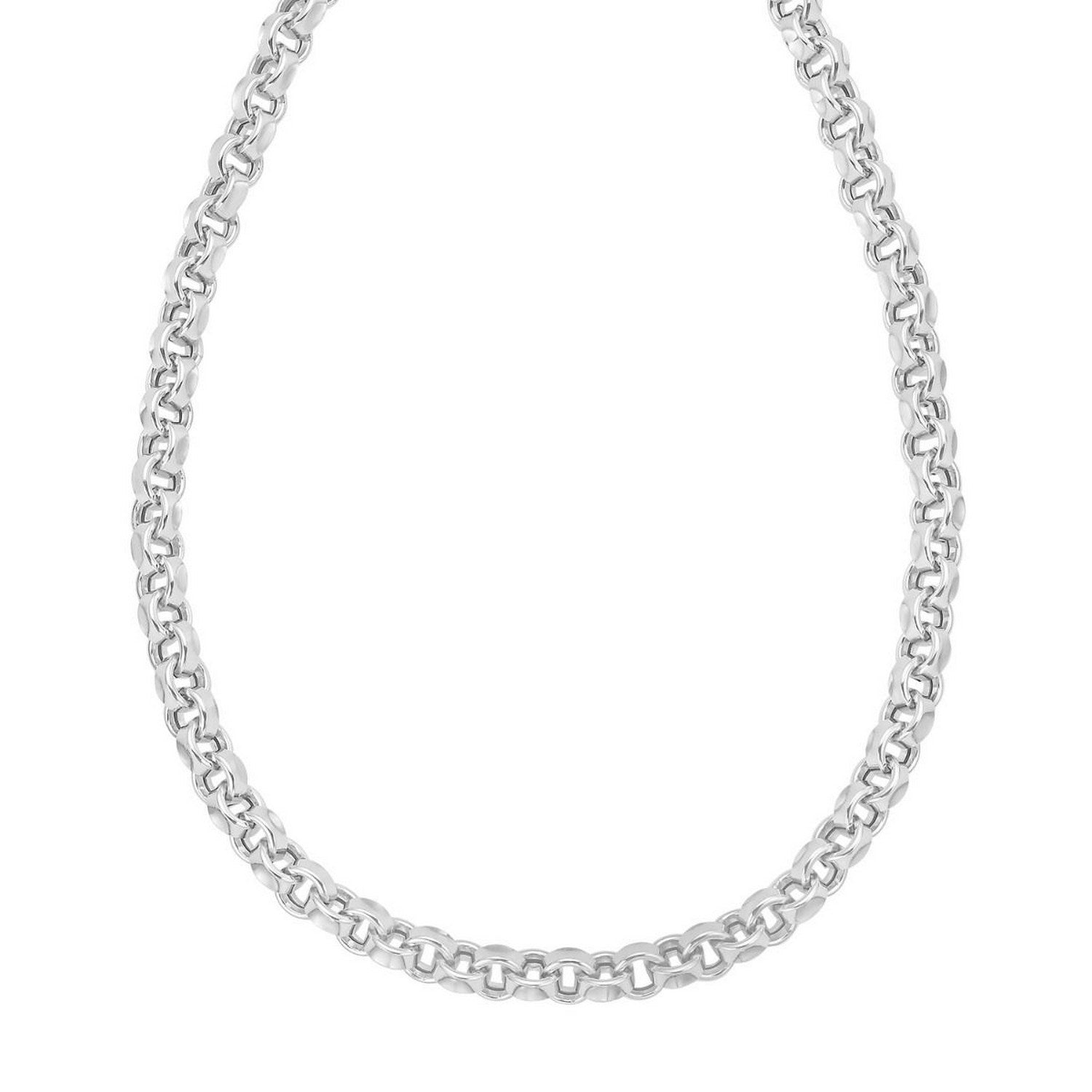 Sterling Silver Rolo Link Necklace