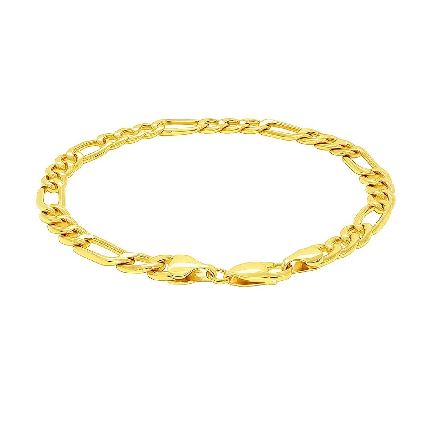 10k Yellow Gold Lite Figaro Bracelet (6.60 mm)