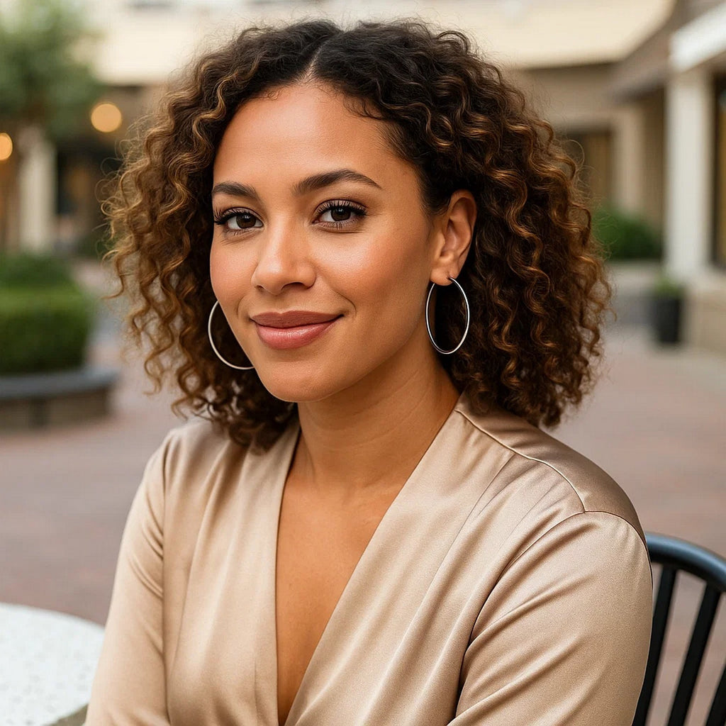 Sterling Silver Large Polished Round Hoop Earrings(60mm)