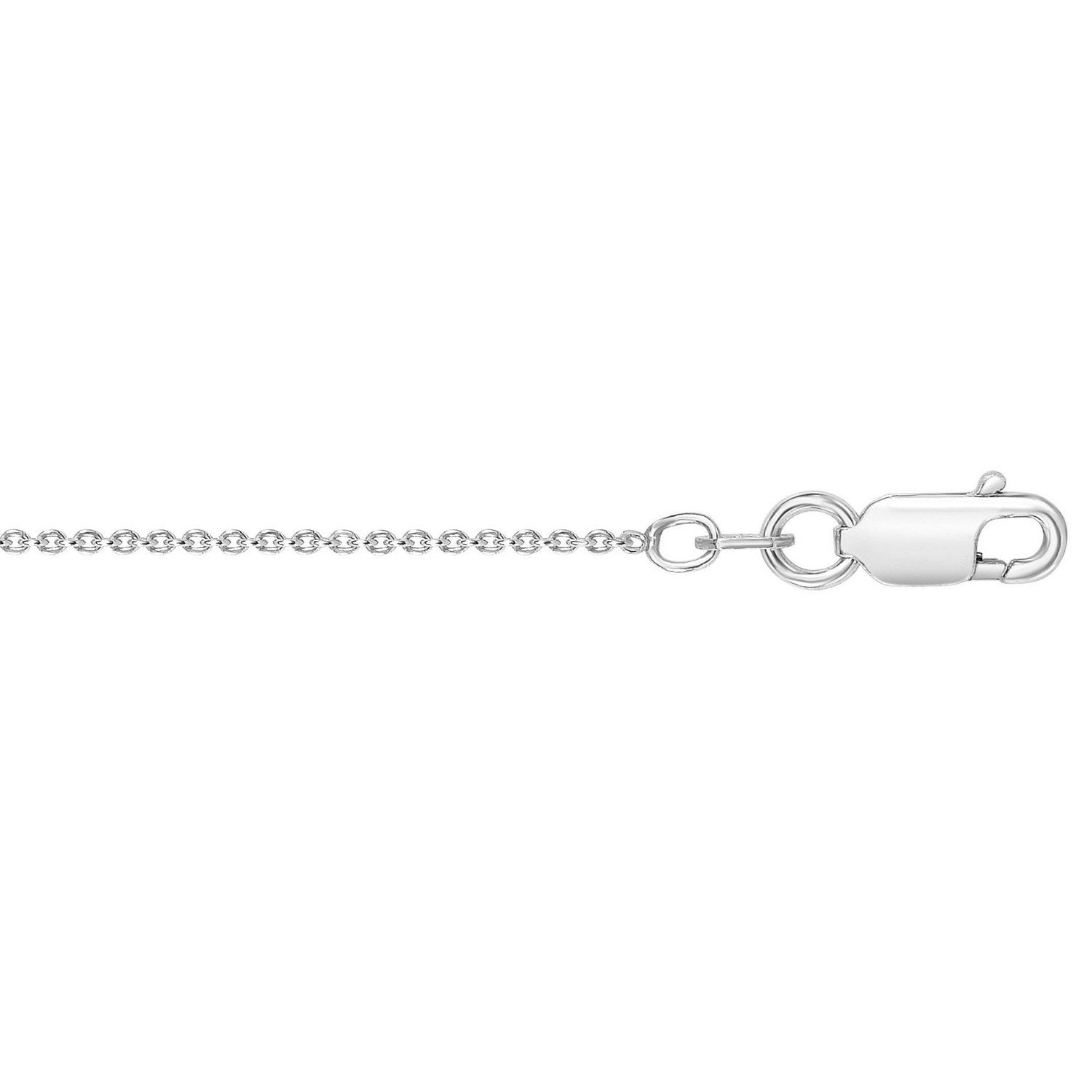 Sterling Silver Rhodium Plated Round Cable Chain (2.60 mm)