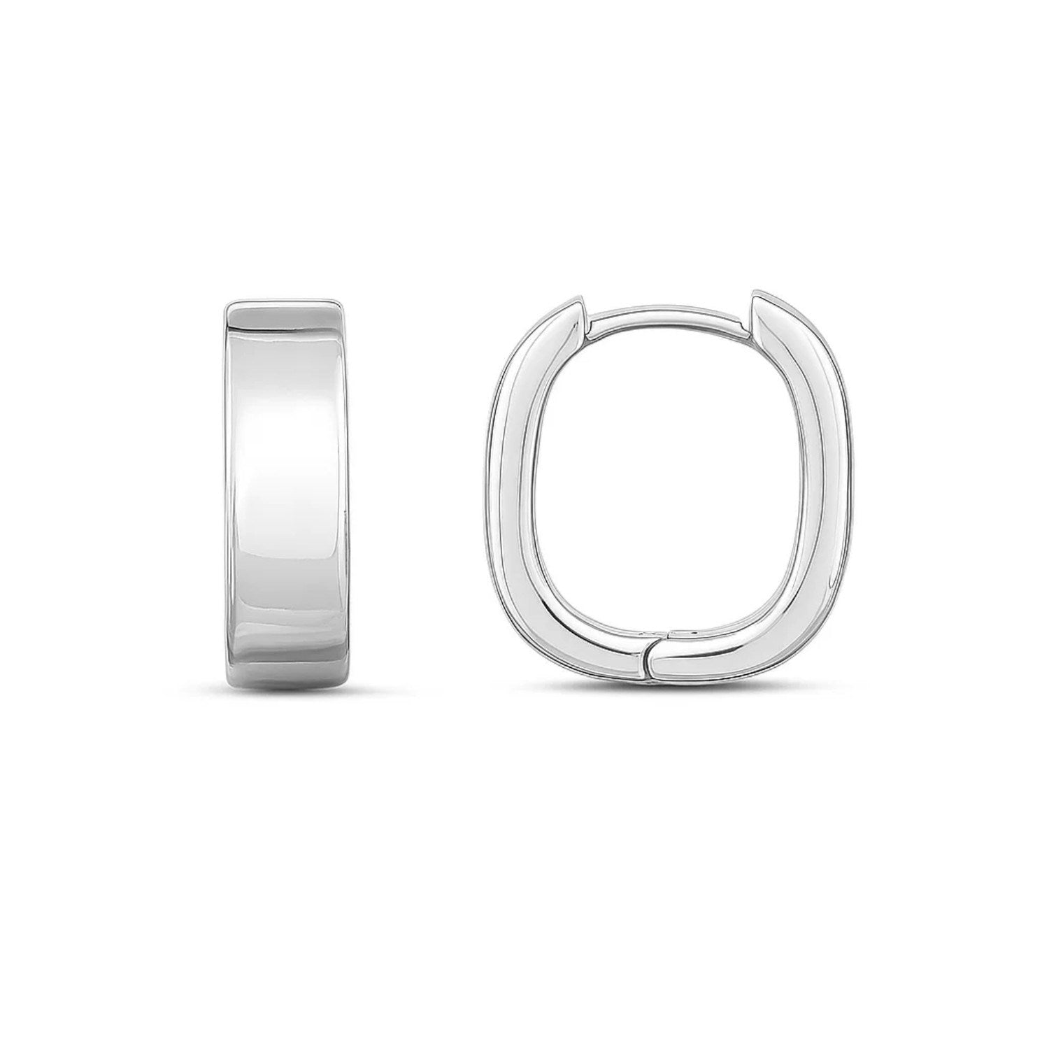 Sterling Silver Round Hoop Earrings