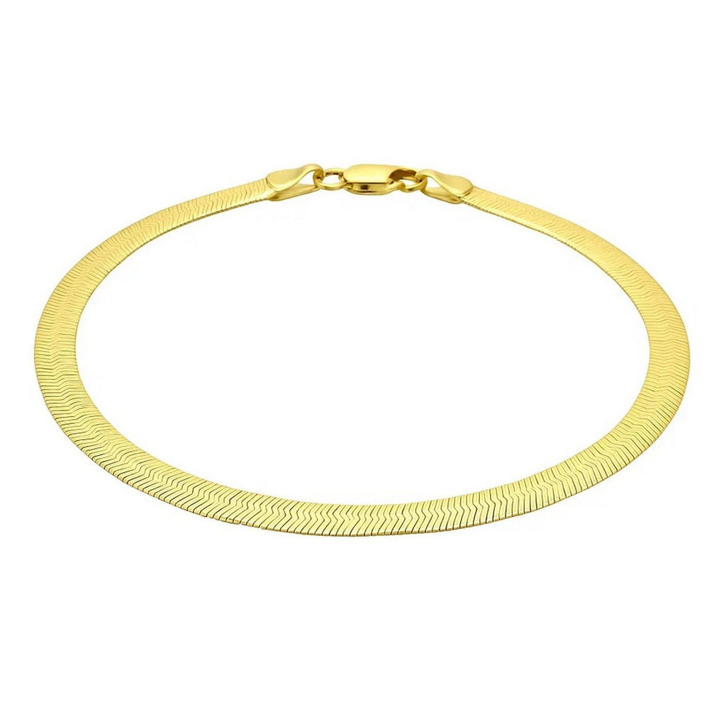 14k Yellow Gold Super Flex Herringbone Bracelet (3.80 mm)