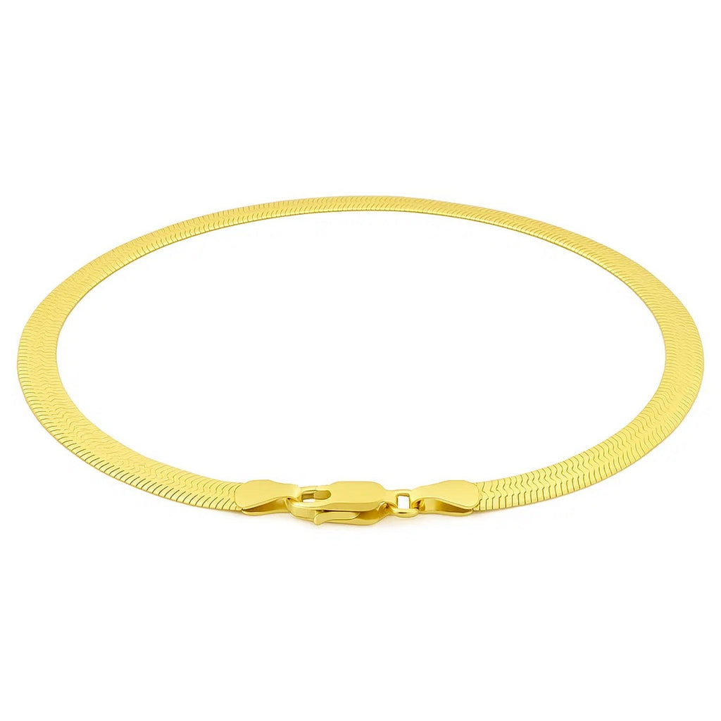 14k Yellow Gold Super Flex Herringbone Bracelet (3.80 mm)