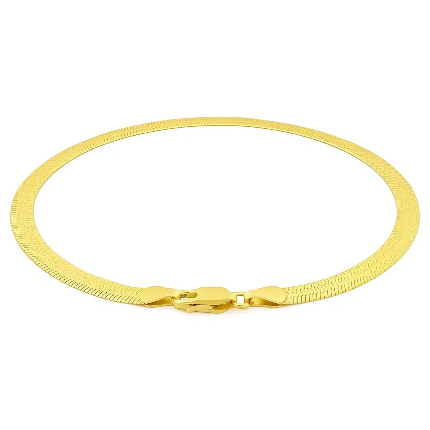 14k Yellow Gold Super Flex Herringbone Bracelet (3.80 mm)