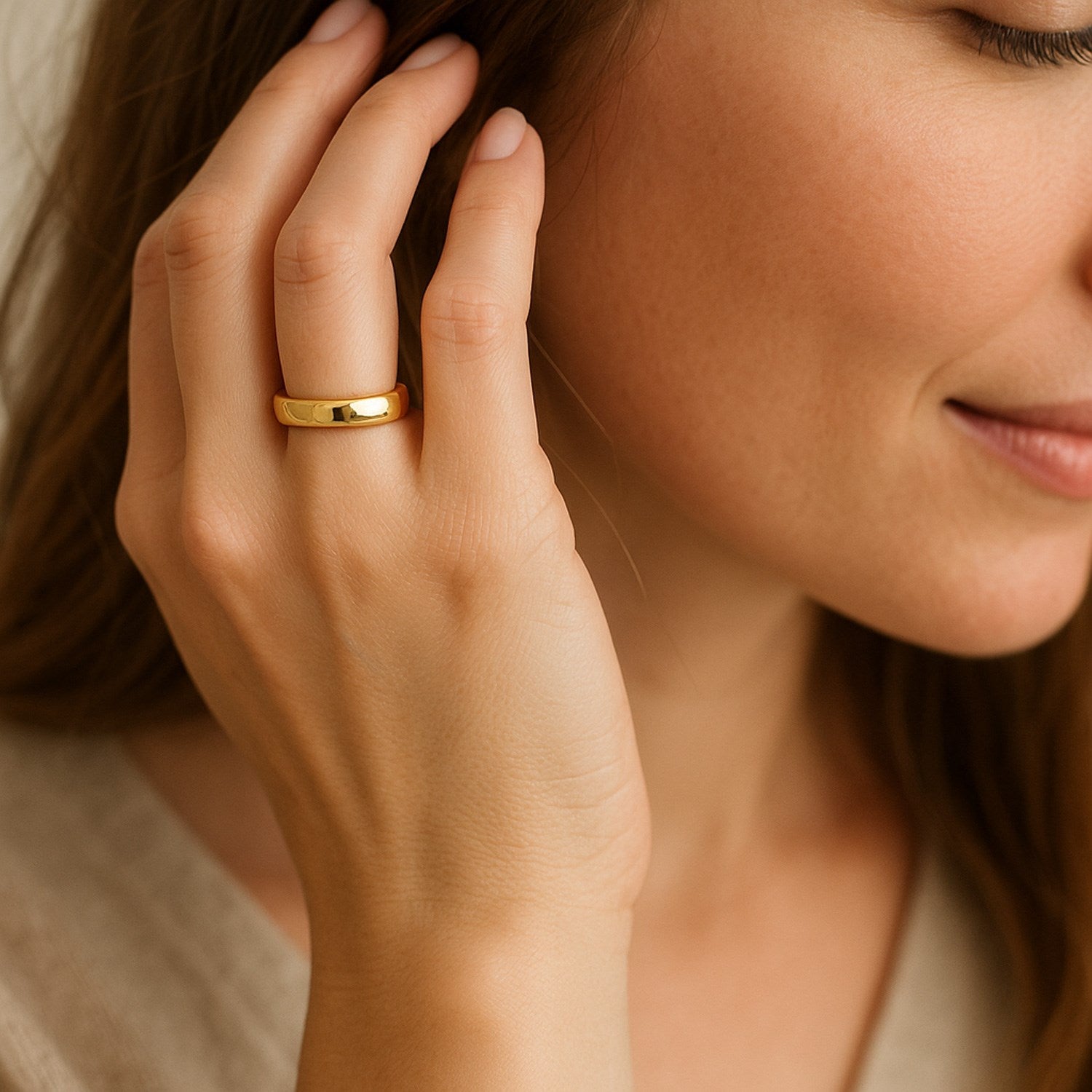 14k Yellow Gold Comfort Fit Wedding Band(5.00 mm)