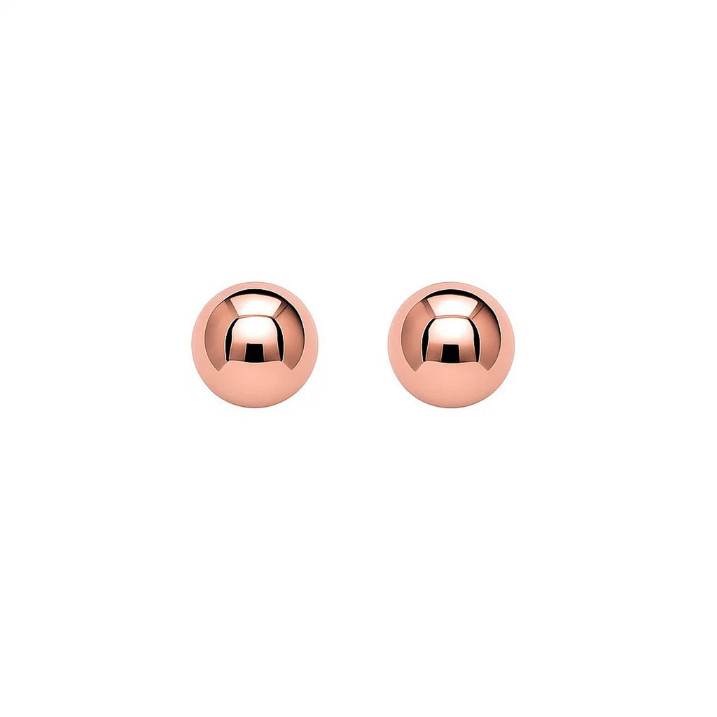 14k Rose Gold Ball Style Stud Earrings (3mm)