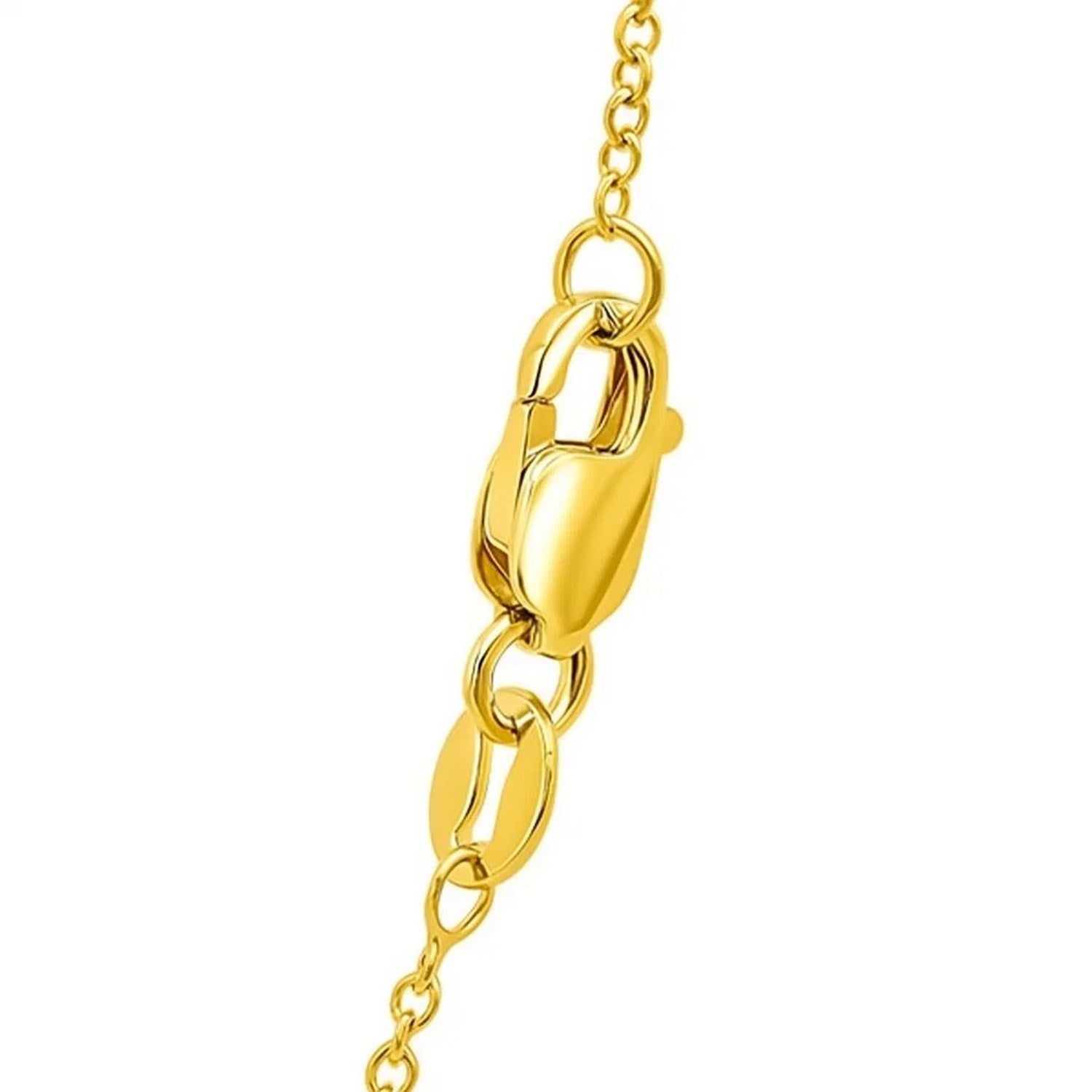 14k Yellow Gold Round Cable Link Chain (1.30 mm)