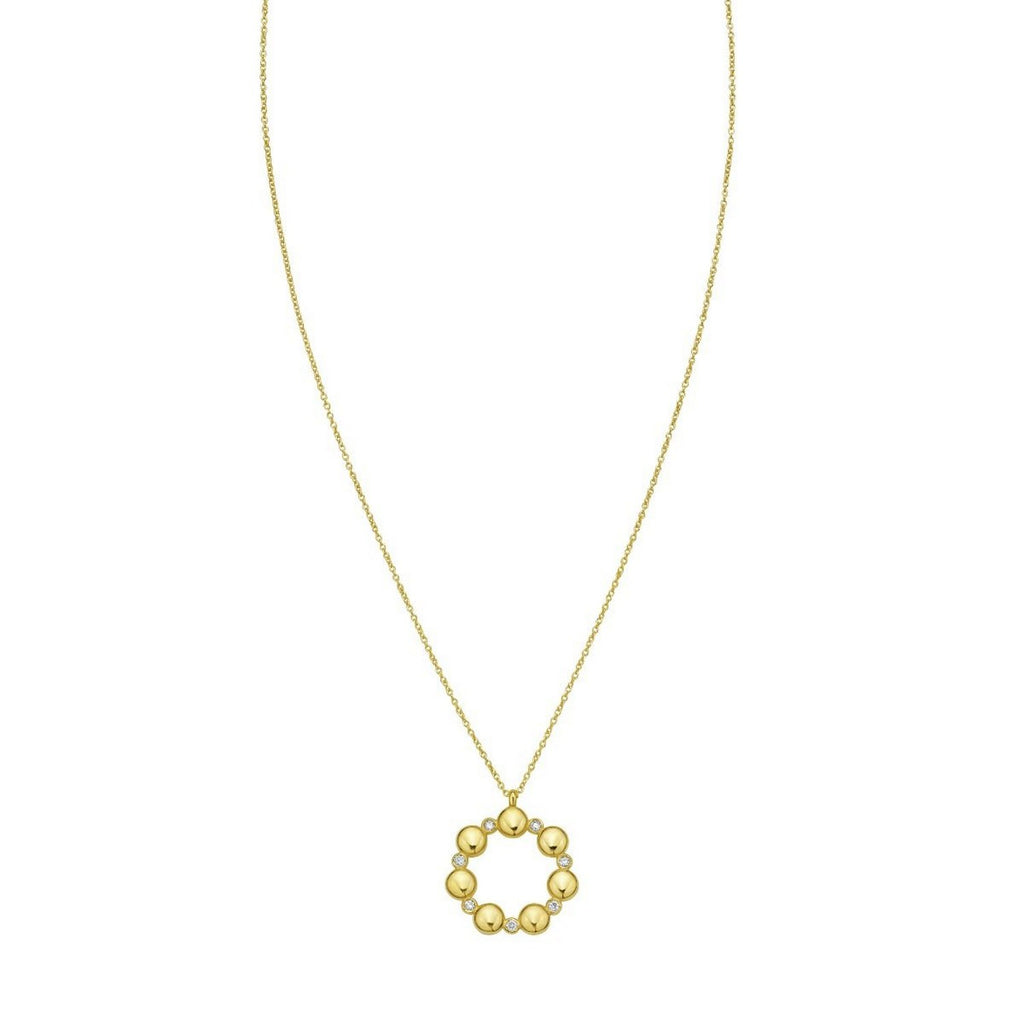 14K Yellow Gold Diamond Cut Cable Chain Necklace