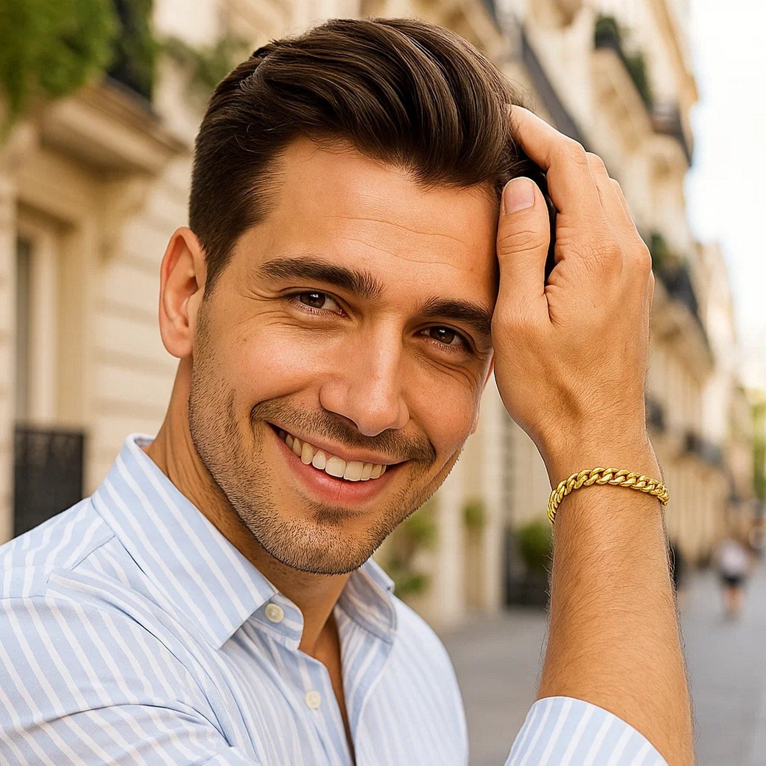 10k Yellow Gold Semi Solid Miami Cuban Bracelet (6.10 mm)