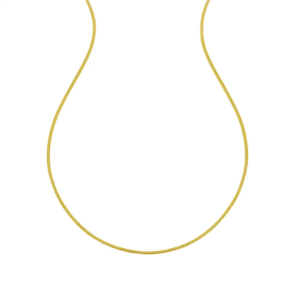 14K Yellow Gold Sparkle Spring Chain Necklace (1.90 mm)