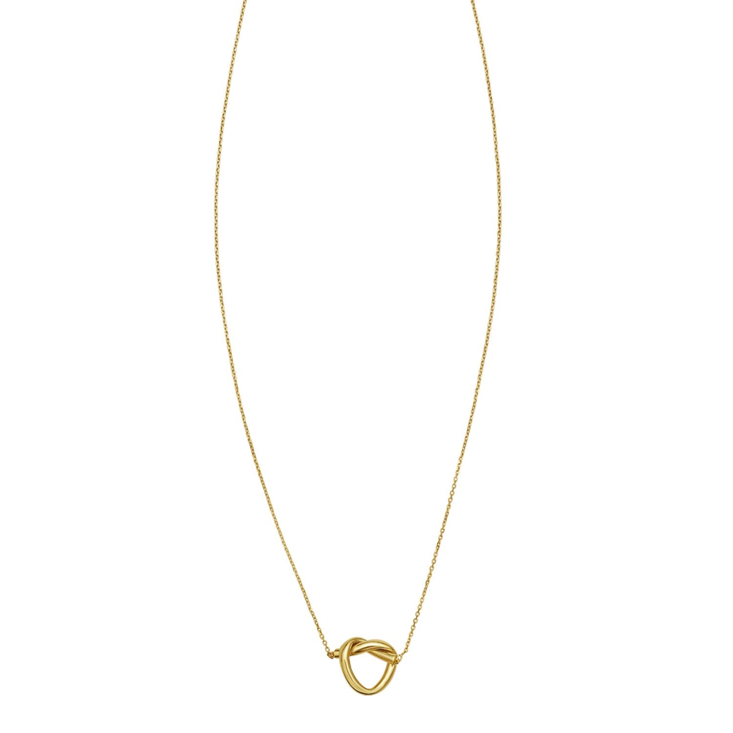 14K Yellow Gold Love Knot Necklace