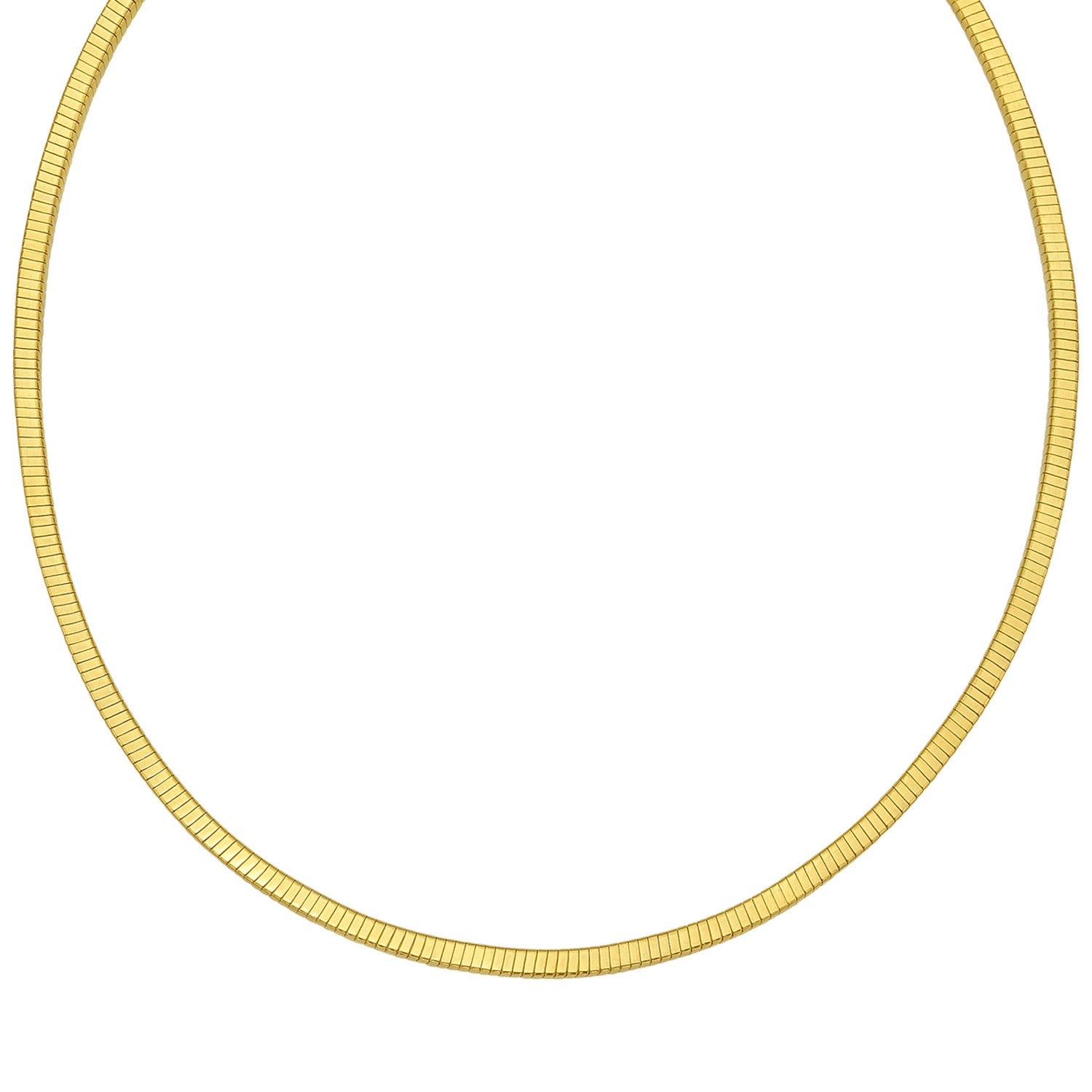 Gold Over Sterling Silver Cubogas Chain Necklace