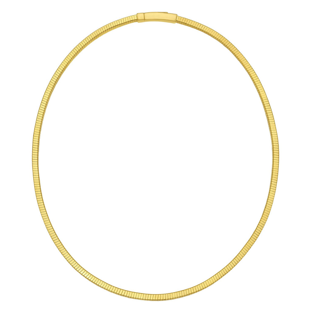 Gold Over Sterling Silver Cubogas Chain Necklace