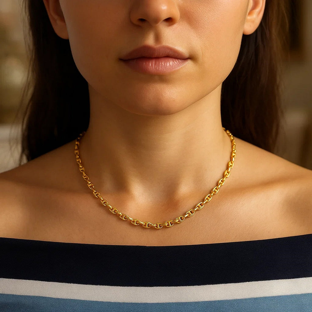 14k Yellow Gold Lite Anchor Chain (4.10 mm)