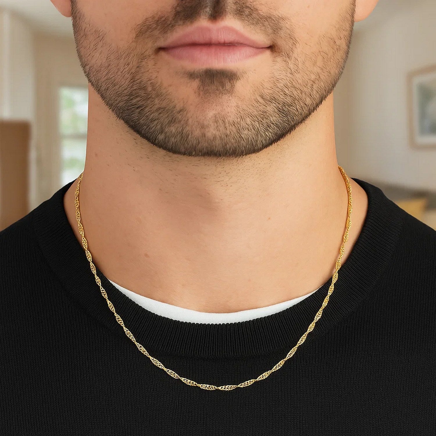 14k Yellow Gold Singapore Chain (1.80 mm)