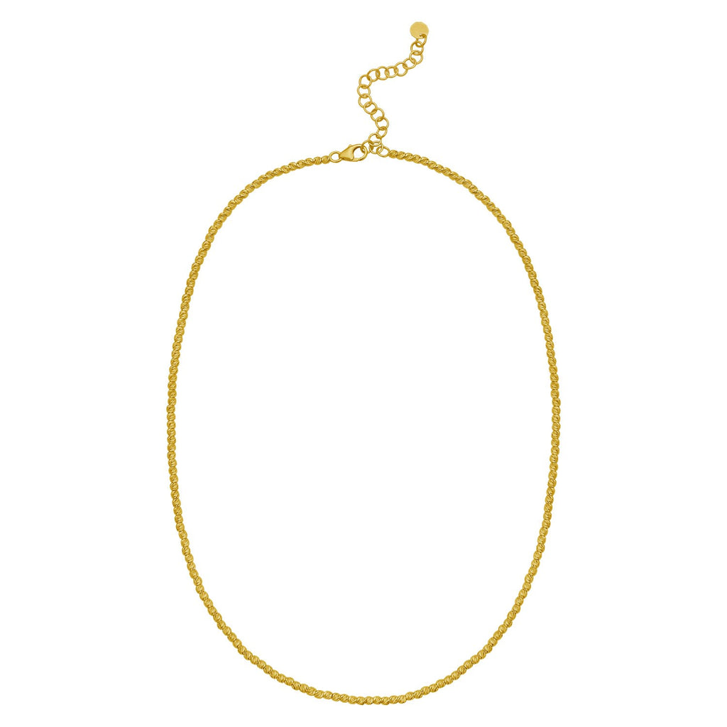 14K Yellow Gold Bead Chain Necklace (2.30 mm)