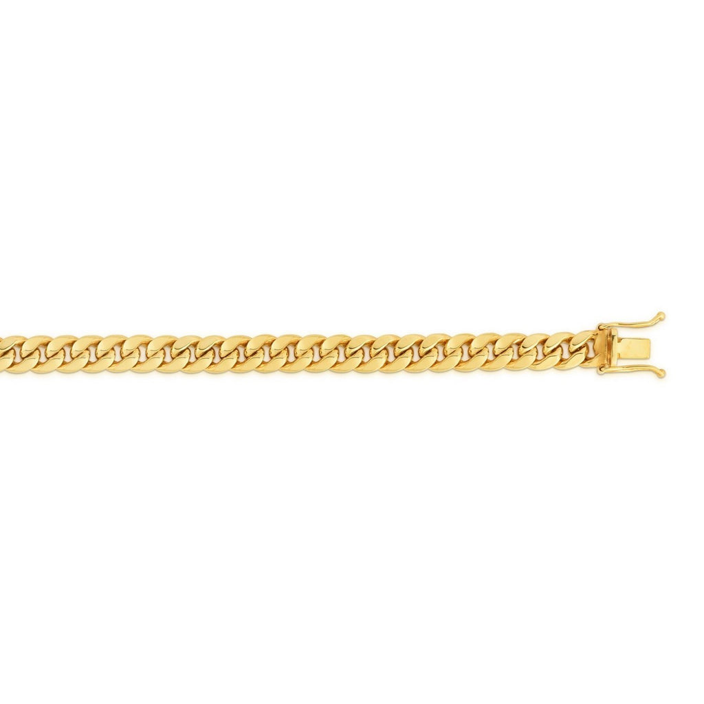 14k Yellow Gold Semi Solid Miami Cuban Chain (4.50 mm)