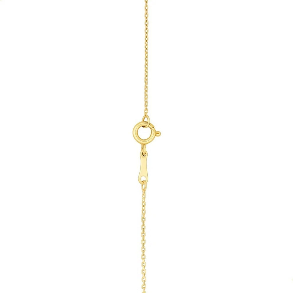14k Yellow Gold MOP Evil Eye Necklace