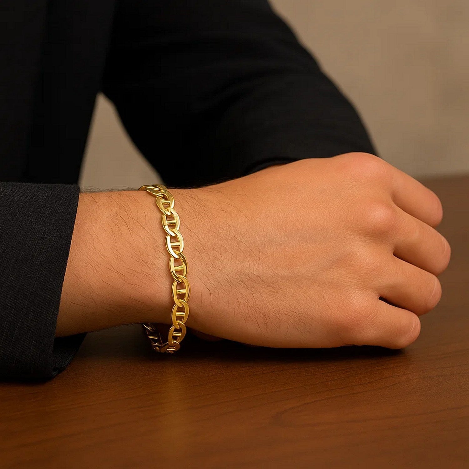 10k Yellow Gold Mariner Link Bracelet (5.10 mm)