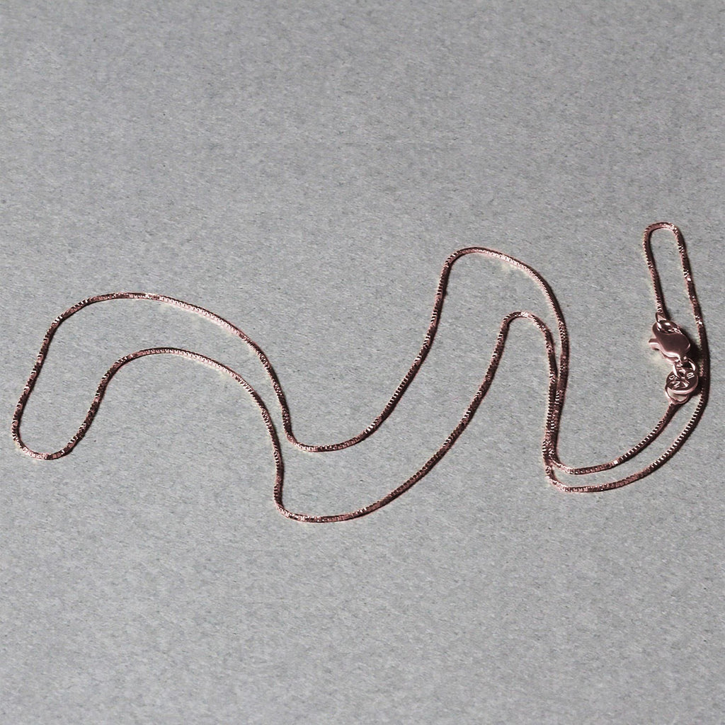 18k Rose Gold Classic Box Chain (0.60 mm)