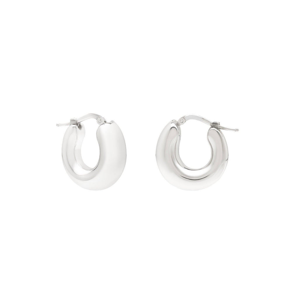 Sterling Silver Small Graduated Hoop Earrings