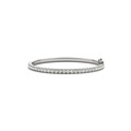 Straight Line Diamond Hinged Bangle Bracelet 1.25 CTW