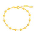 Gold-Plated Sterling Silver Bead Bracelet