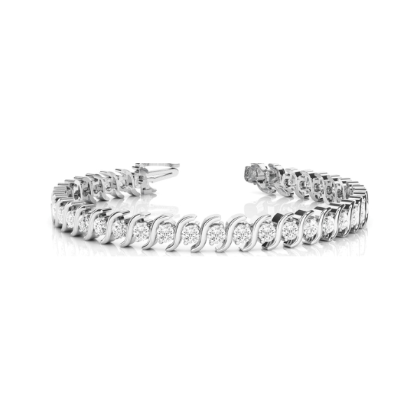 Diamond S-Link Tennis Bracelet 0.75 CTW