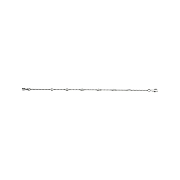 Delicate Diamond Single Row Chain Bracelet