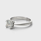 Double Prong Cushion Cut Engagement Ring
