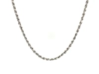 Sterling Silver 1.8mm Diamond Cut Rope Style Chain