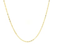 14k Yellow Gold Singapore Style Adjustable Chain (1.40 mm)