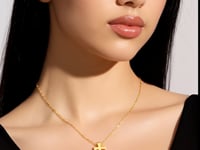 14k Yellow Gold with Cross Pendant